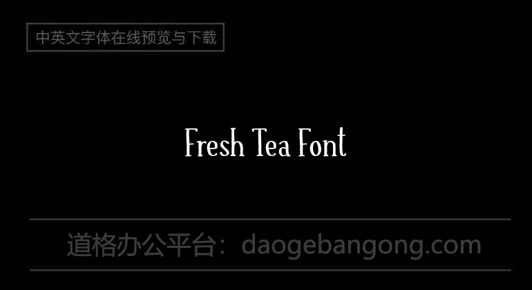 Fresh Tea Font