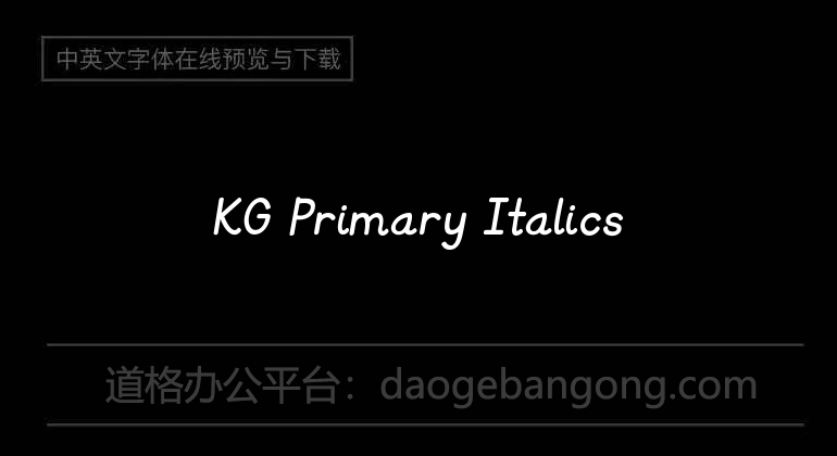 KG Primary Italics