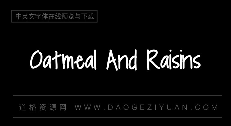 Oatmeal And Raisins