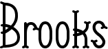 BrooksFree font download