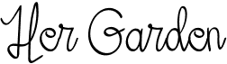 Her GardenFree font download