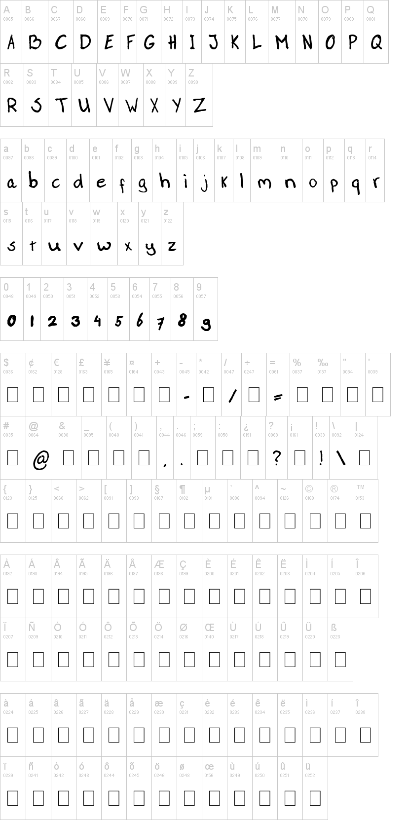 Easter Handwriting