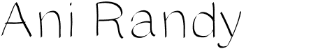 Ani RandyFree font download