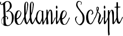 Bellanie ScriptFree font download