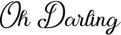 Oh DarlingFree font download