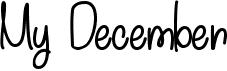 My DecemberFree font download