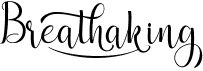 BreathakingFree font download