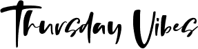 Thursday VibesFree font download