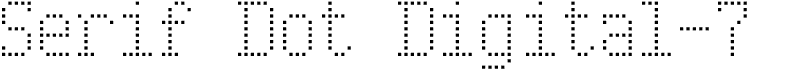 Serif Dot Digital-7Free font download