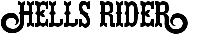 Hells RiderFree font download