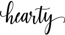 Hearty ScriptFree font download