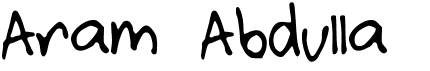 Aram AbdullaFree font download