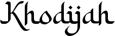 KhodijahFree font download