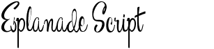 Esplanade ScriptFree font download