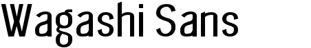 Wagashi SansFree font download