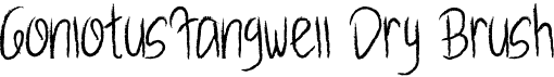 GonlotusFangwell Dry BrushFree font download