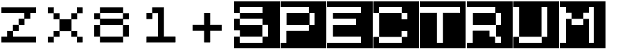 ZX81+SpectrumFree font download