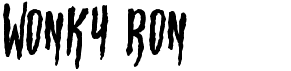 HBM Wonky RonFree font download