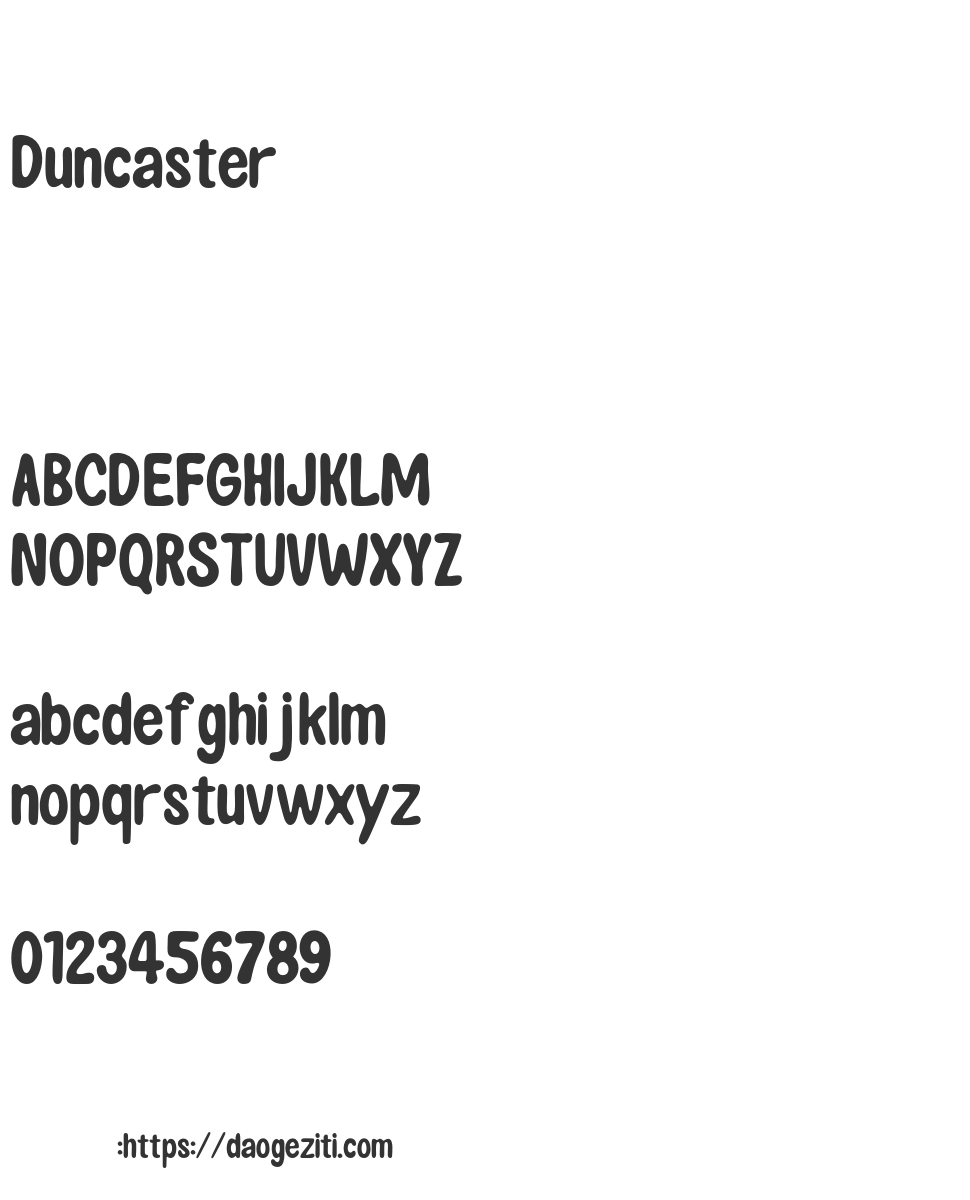 Duncaster免费字体下载