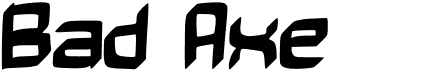 Bad AxeFree font download