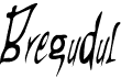 BregudulFree font download