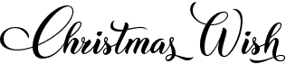 Christmas Wish CalligraphyFree font download