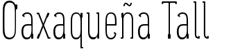 Oaxacan TallFree font download