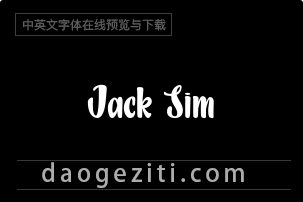Jack Simba免费字体下载