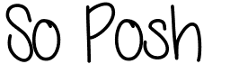 So PoshFree font download