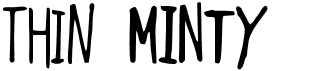 Thin MintyFree font download