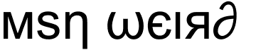 Msn WeirdFree font download