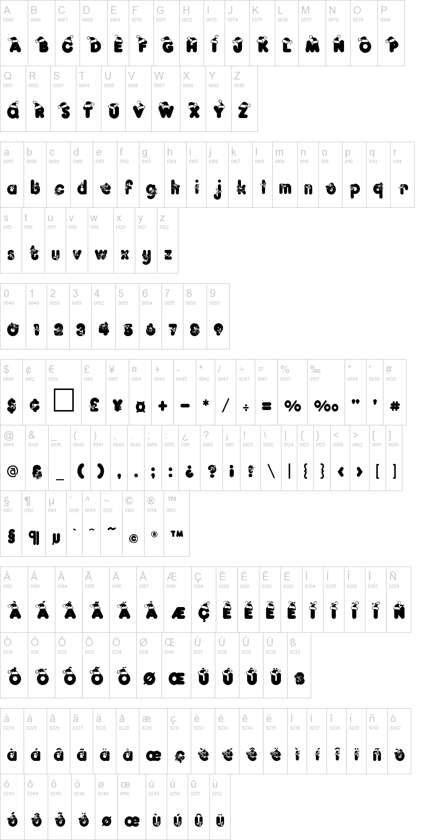 Kringle字符映射图
