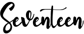 SeventeenFree font download