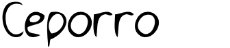 CeporroFree font download