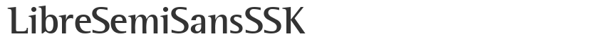 LibreSemiSansSSK海量字体免费高速下载