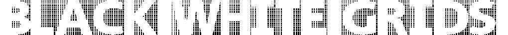 Black White GridsFree font download