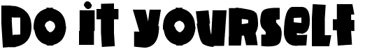 Do it yourselfFree font download