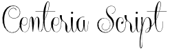 Centeria ScriptFree font download