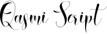 Qasmi ScriptFree font download