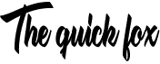 The quick foxFree font download