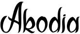 AkodiaFree font download