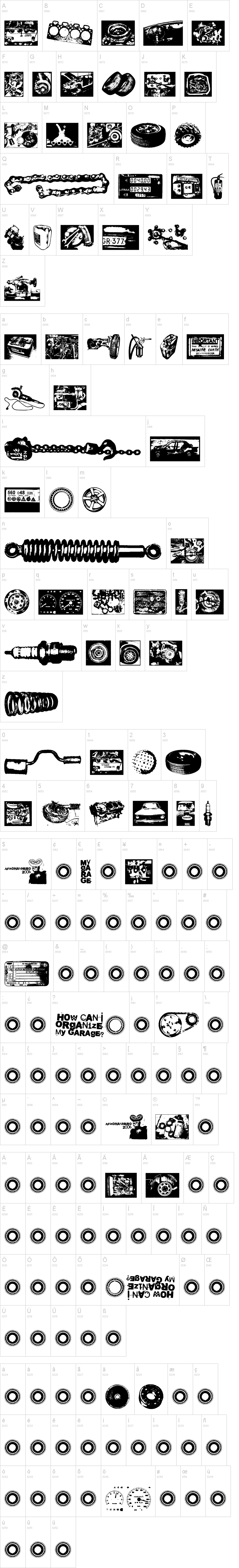 How Can I Organize My Garage?字符映射图