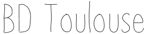 BD ToulouseFree font download