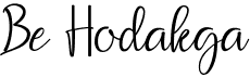 Be HodakgaFree font download