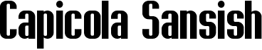 Capicola SansishFree font download