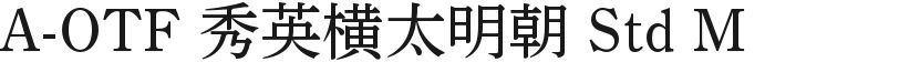 A-OTF Hideyoung Yokota Ming Dynasty Std MFree font download
