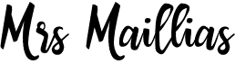 Mrs MailliasFree font download
