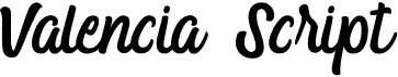 Valencia ScriptFree font download