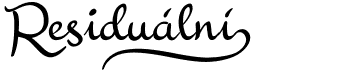 ResiduálníFree font download