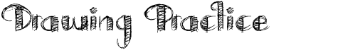 Drawing PracticeFree font download